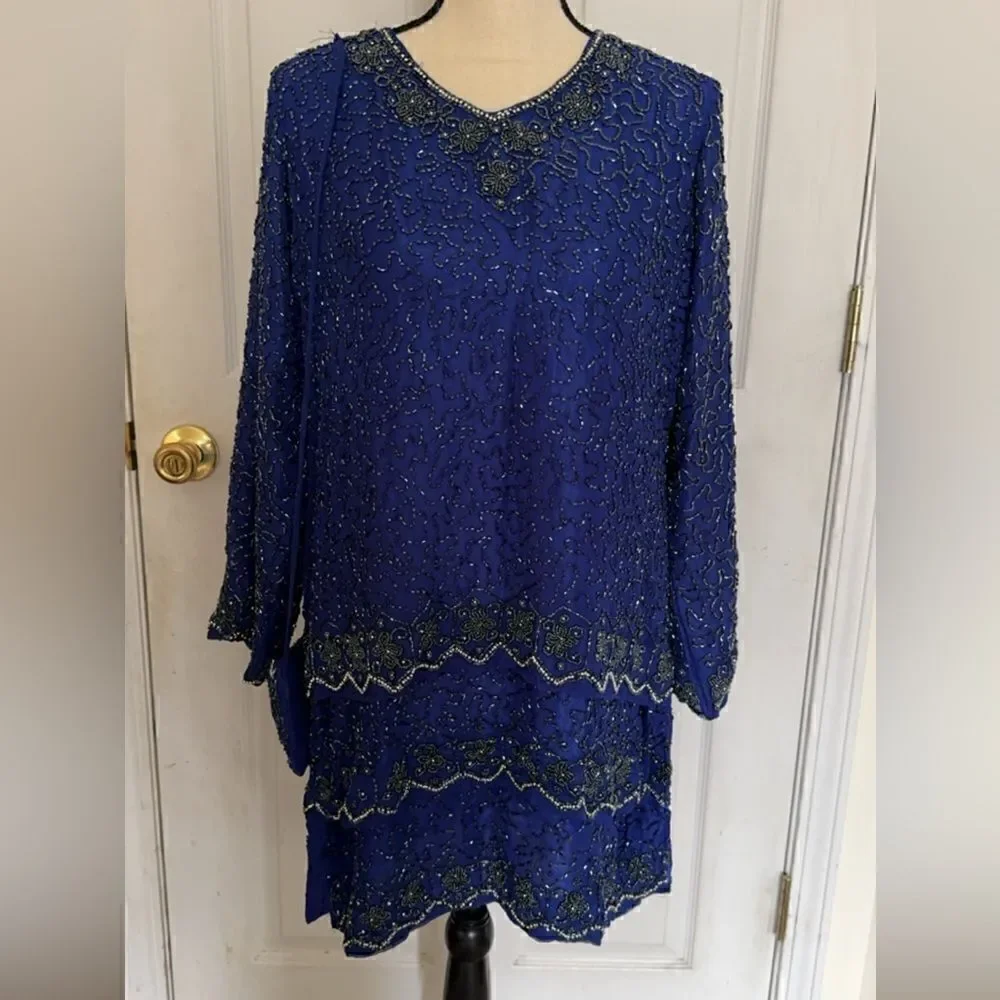 PAKISTANI INDIAN HEAVY FORMAL WEDDING FESTIVE DRESS - Picture 4 of 8